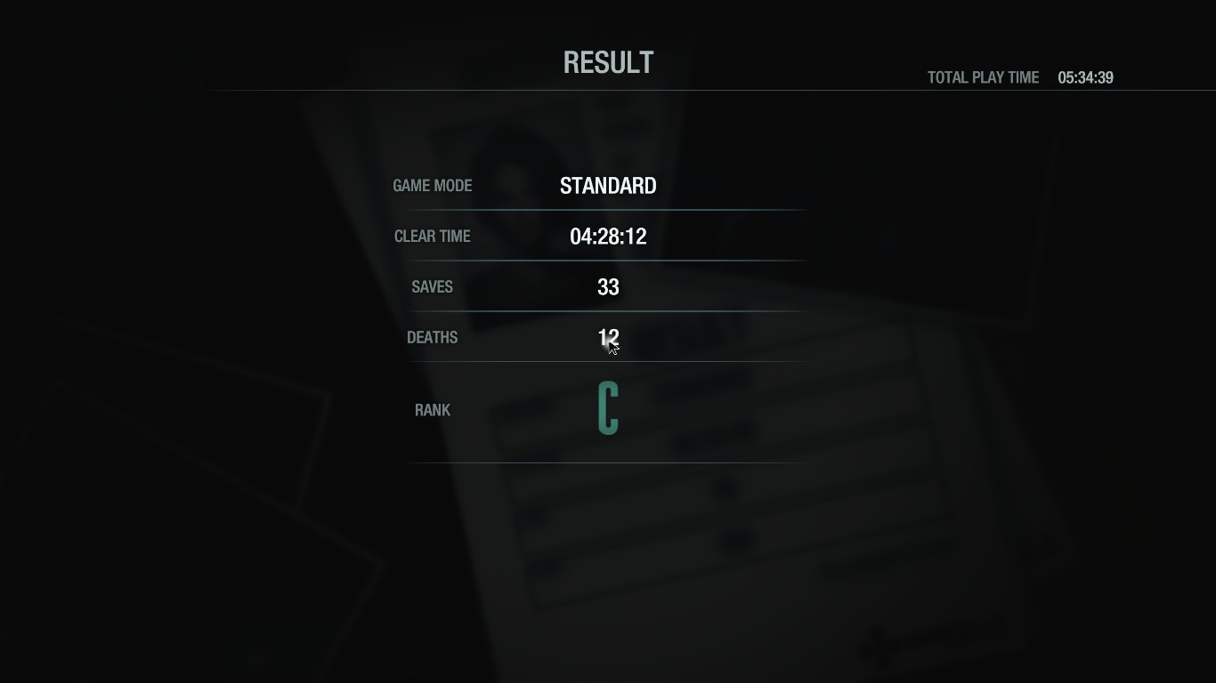 バイオRe3リザルト